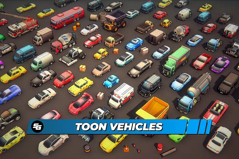 Toon Vehicles Asset Thumbnail