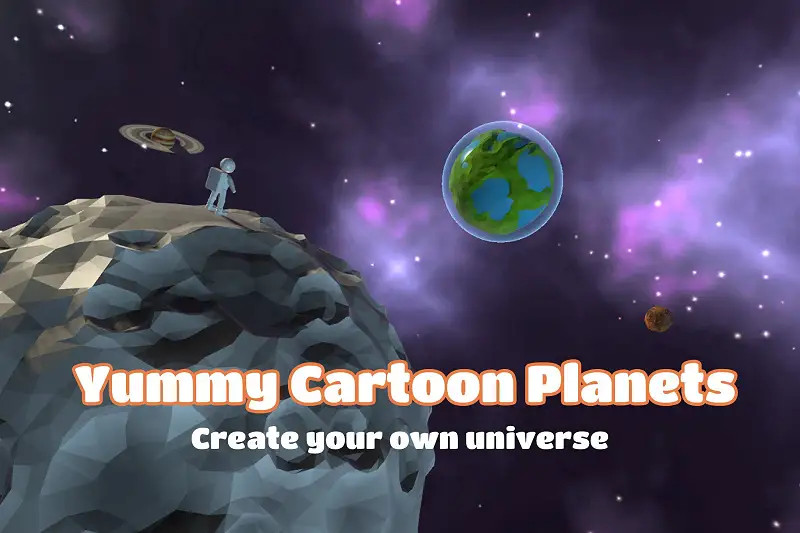 Colorful Cartoon Planets for Unity Asset Thumbnail