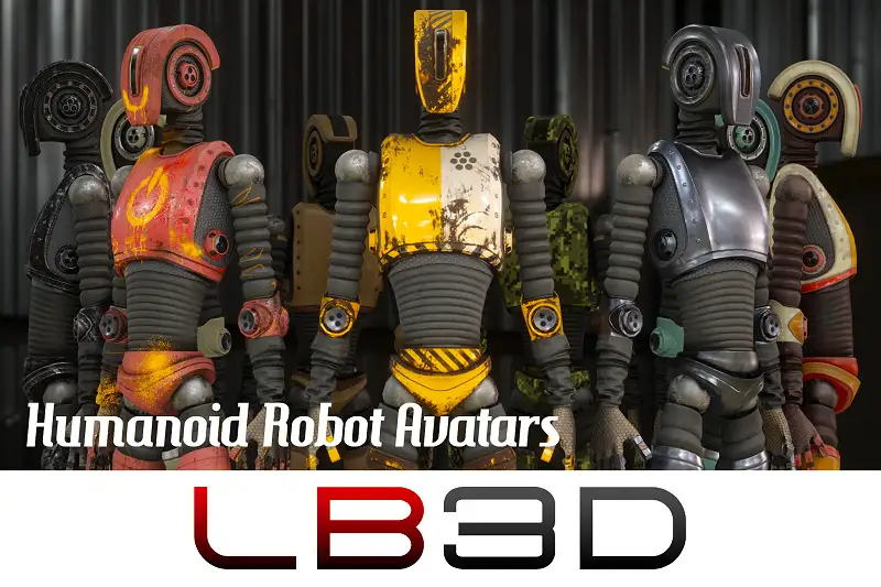 Humanoid Robot Avatar Set for Unity Asset Thumbnail