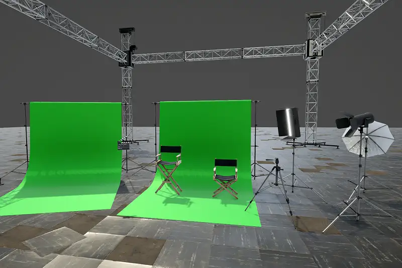 Camera Props for Studio and Lighting Scenes Asset Thumbnail