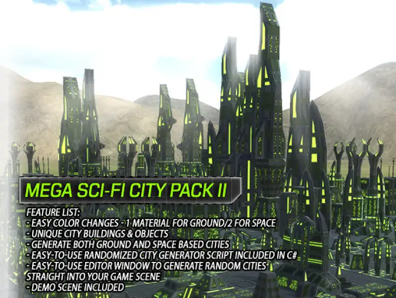 Mega Sci-Fi City Pack 2 Asset Thumbnail
