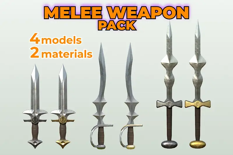 Melee Weapon Medieval PBR Pack Asset Thumbnail