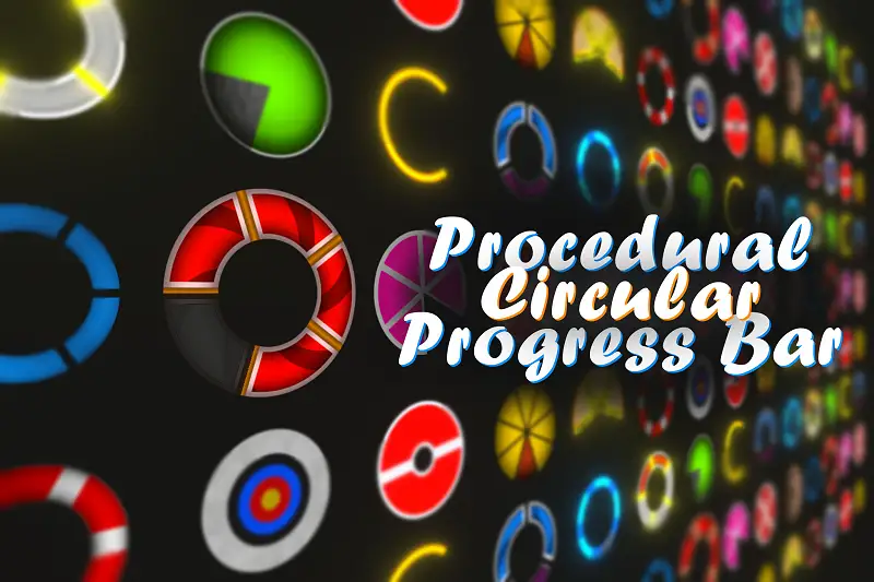Procedural Circular Health and Progress Bars Asset Thumbnail