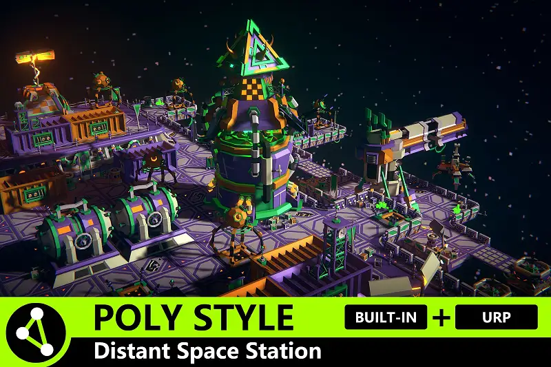 Sci-Fi Distant Space Station Asset Thumbnail