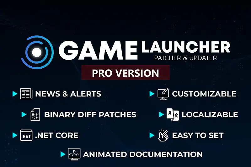 Game Launcher - Patcher and Updater [PRO] Asset Thumbnail