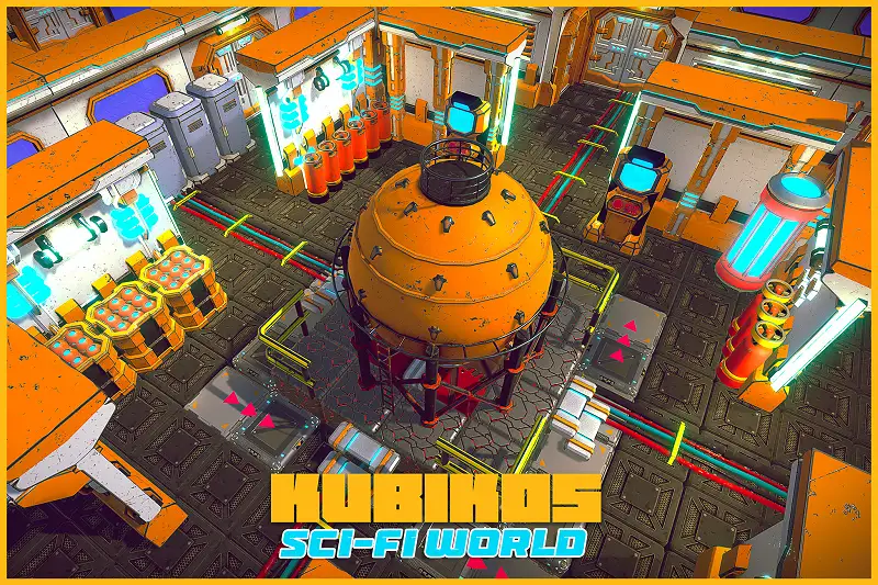 KUBIKOS - Sci-fi Cube World Asset Thumbnail