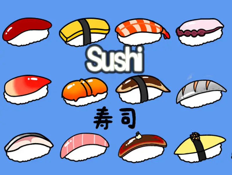 Japanese-Sushi 2D Asset Thumbnail