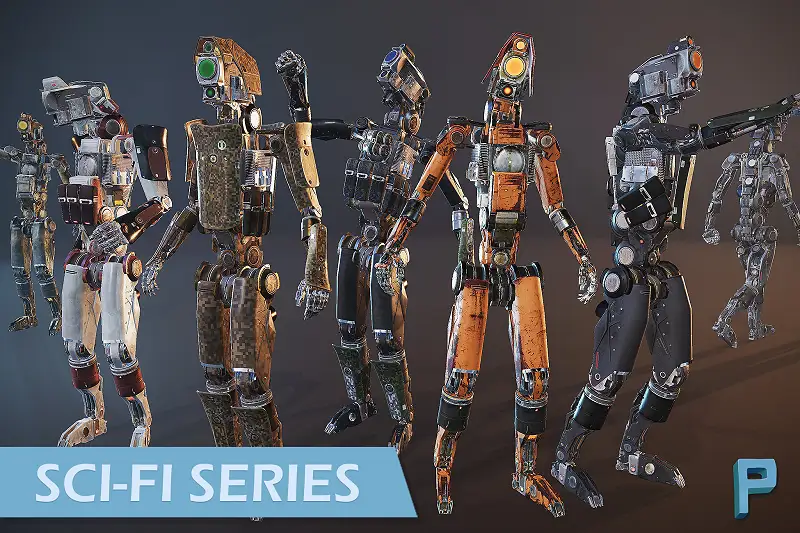 Battle Cyborg Characters Asset Thumbnail