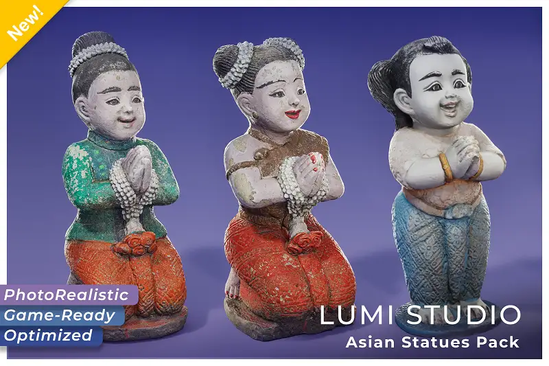 Asian Statues Pack Asset Thumbnail