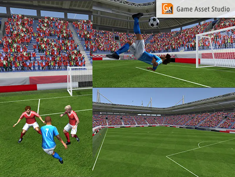 Soccer Players & Stadiums Pack Asset Image