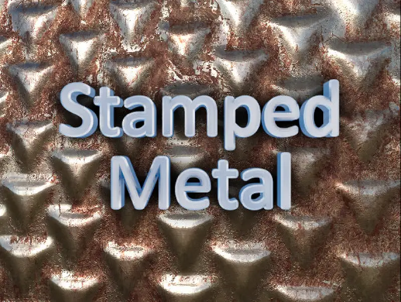 Realistic Stamped Metal (Rusted) - Complete Material Asset Thumbnail