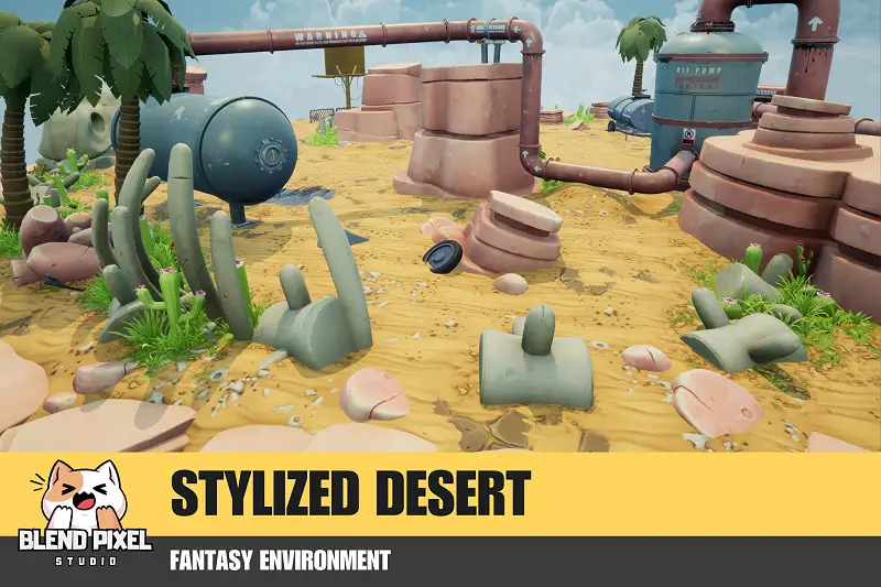 Fantasy Environment - Stylized Desert Asset Thumbnail