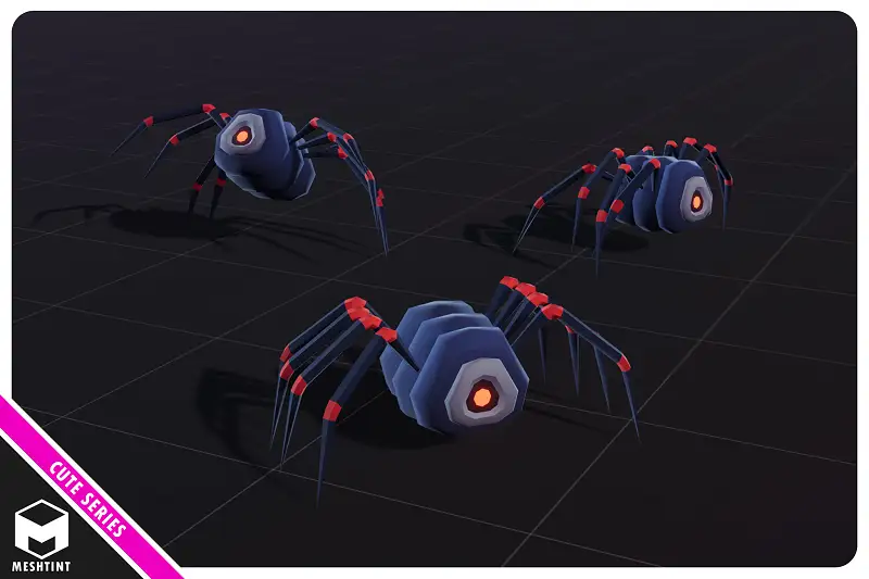 Spiderling Robot Cute Series Asset Thumbnail