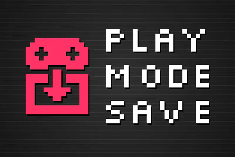 Play Mode Save Asset Thumbnail