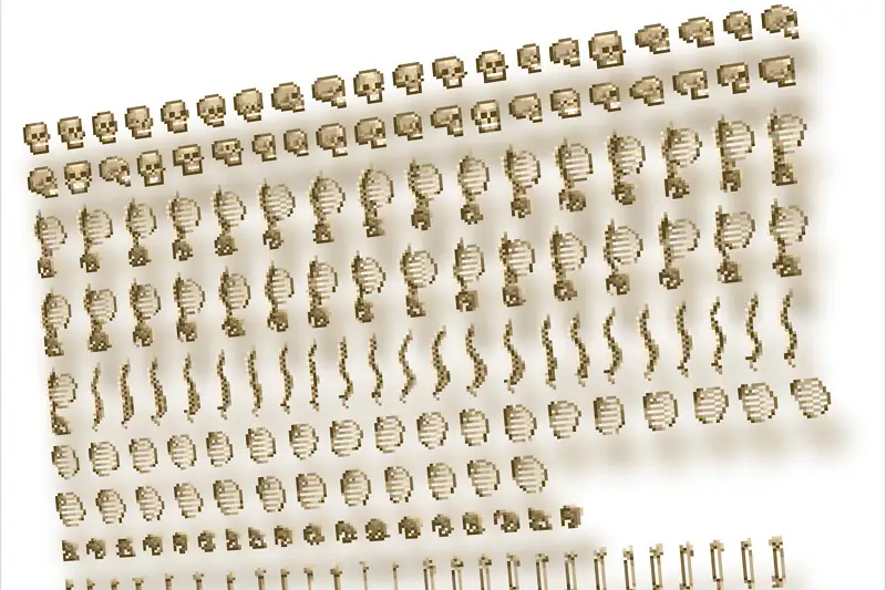Modular Skeleton Character Sprites for Unity Asset Thumbnail