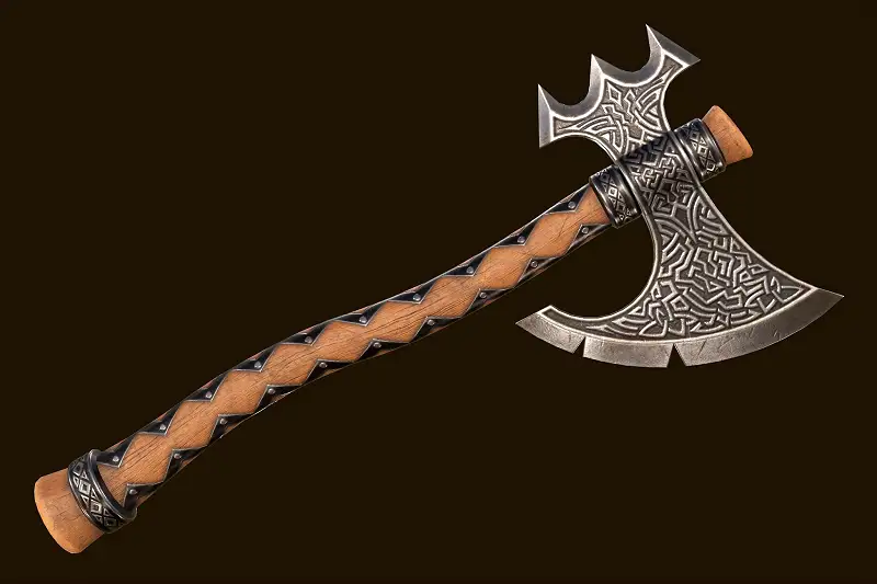 Medieval Wooden Axe Asset Thumbnail