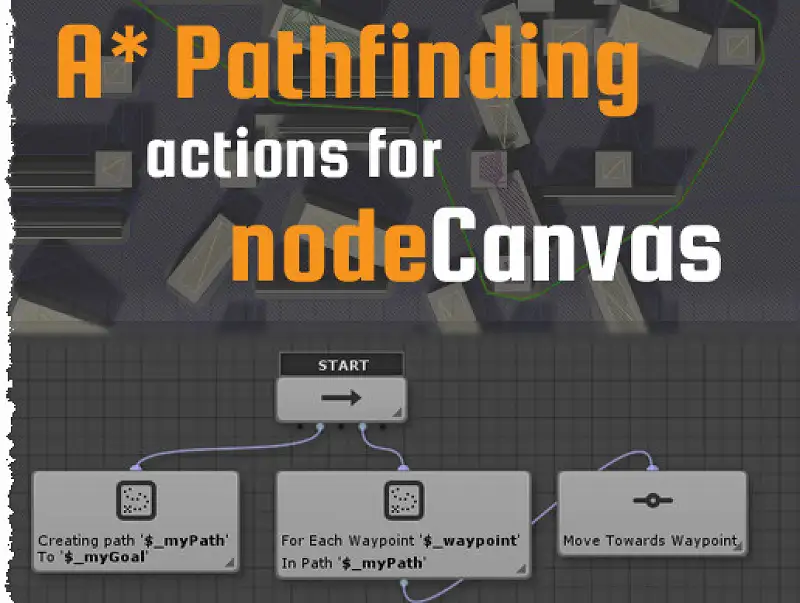 A* Pathfinding Actions for NodeCanvas Asset Thumbnail