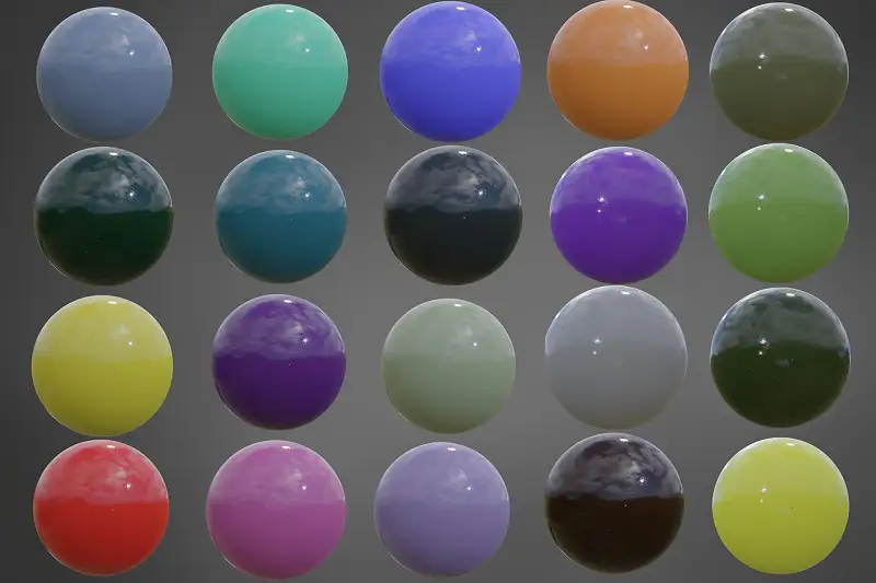 Painted Metal Material Asset Image
