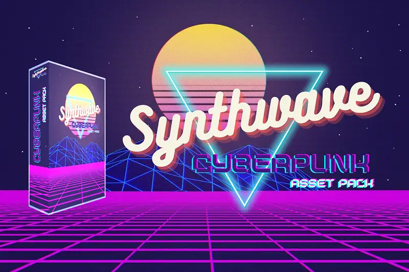 Synthwave Cyberpunk Music Pack Asset Thumbnail