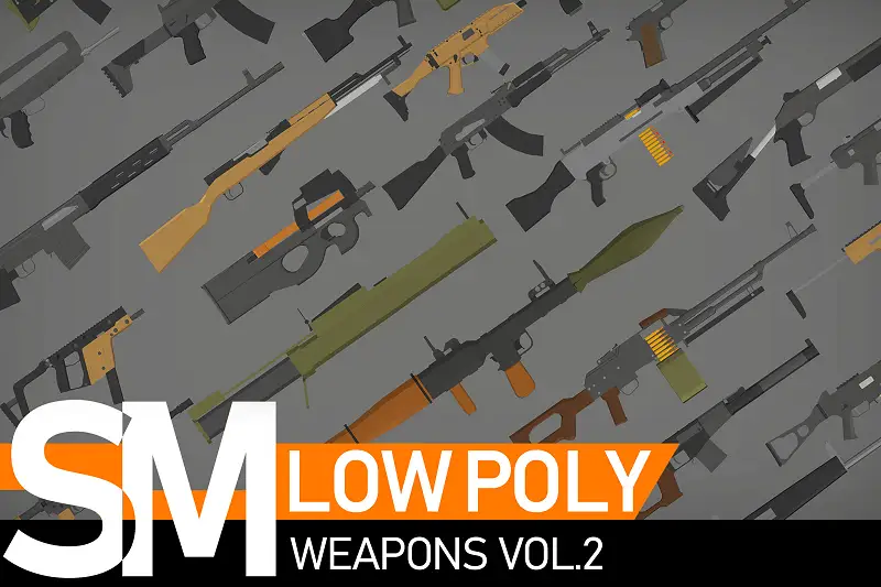 Low Poly Weapons VOL.2 Asset Thumbnail