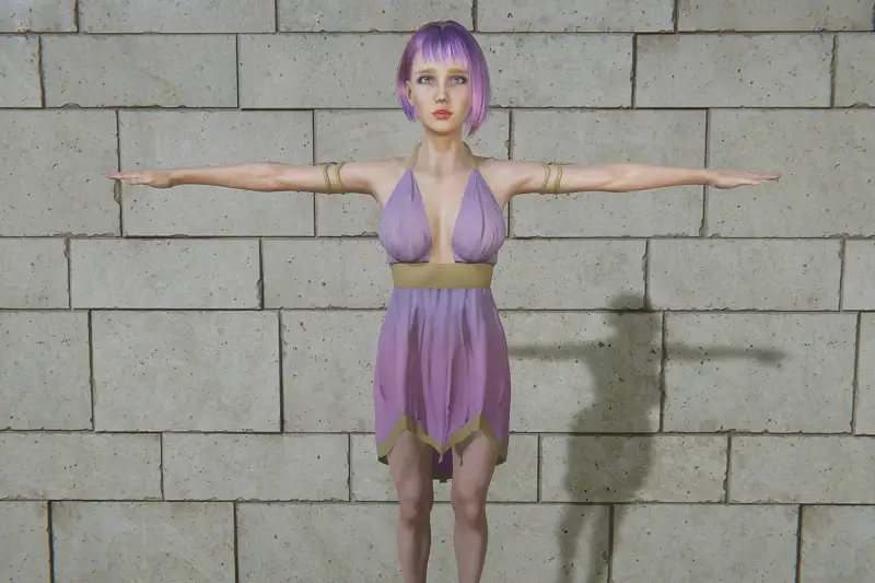 Eleyna Outfit - for Serah Fei HDRP Asset Thumbnail